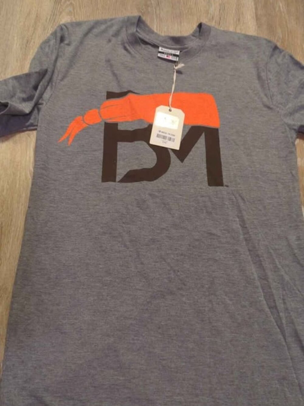 WHERE I'M FROM Baker Mayfield BM Logo T-shirt Grey Small New with Tags